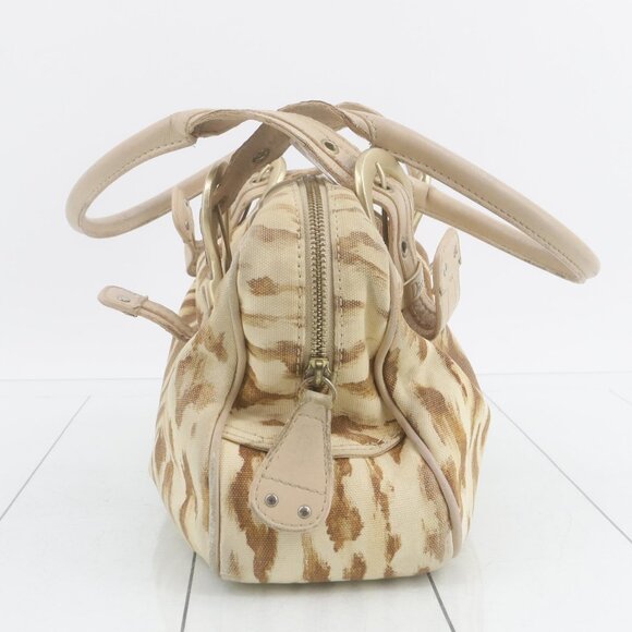 Christian dior canvas Handbag Leopard Print - Picture 4 of 10